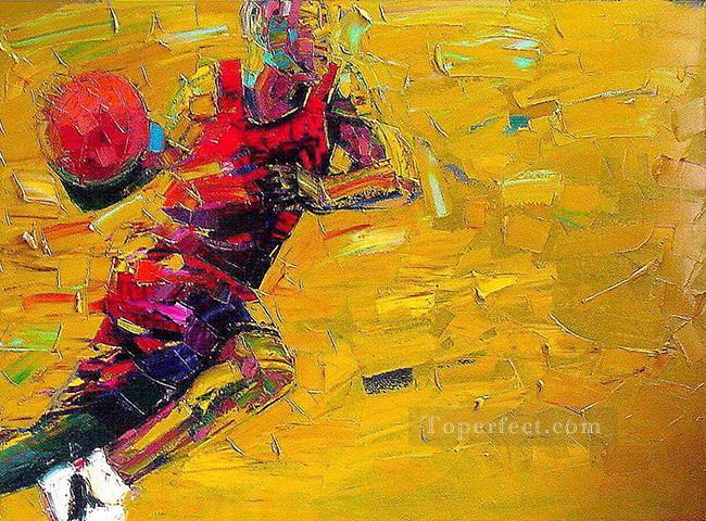 basketball 01 with palette knife Oil Paintings